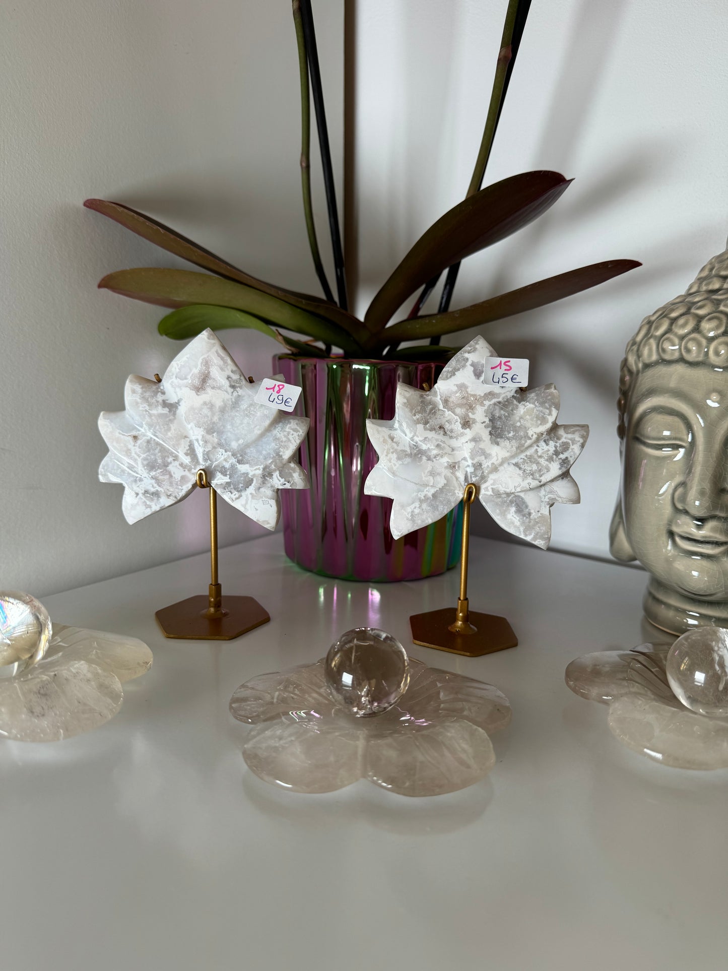 Lotus en Agate neige