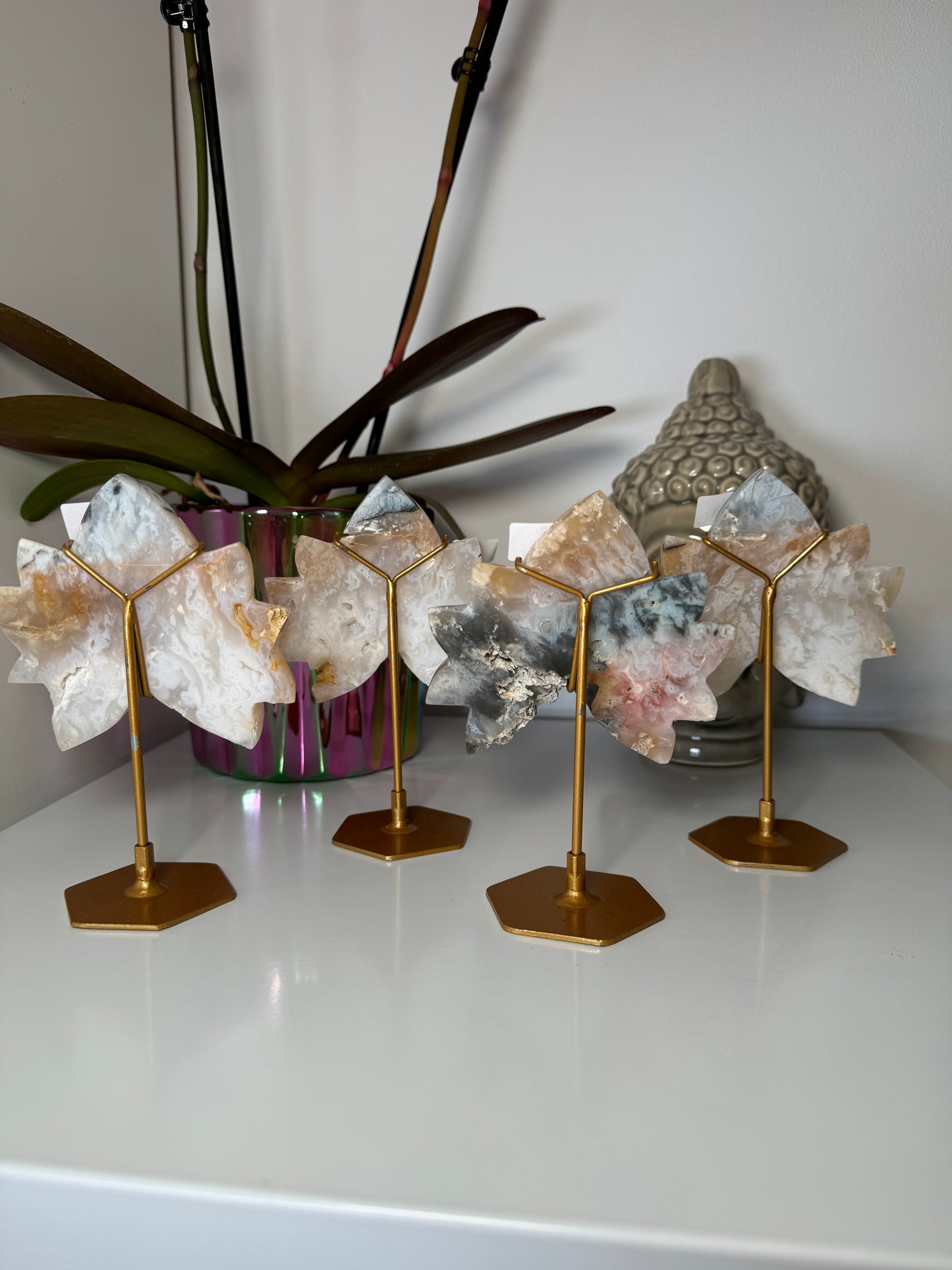 Lotus en Agate Plume