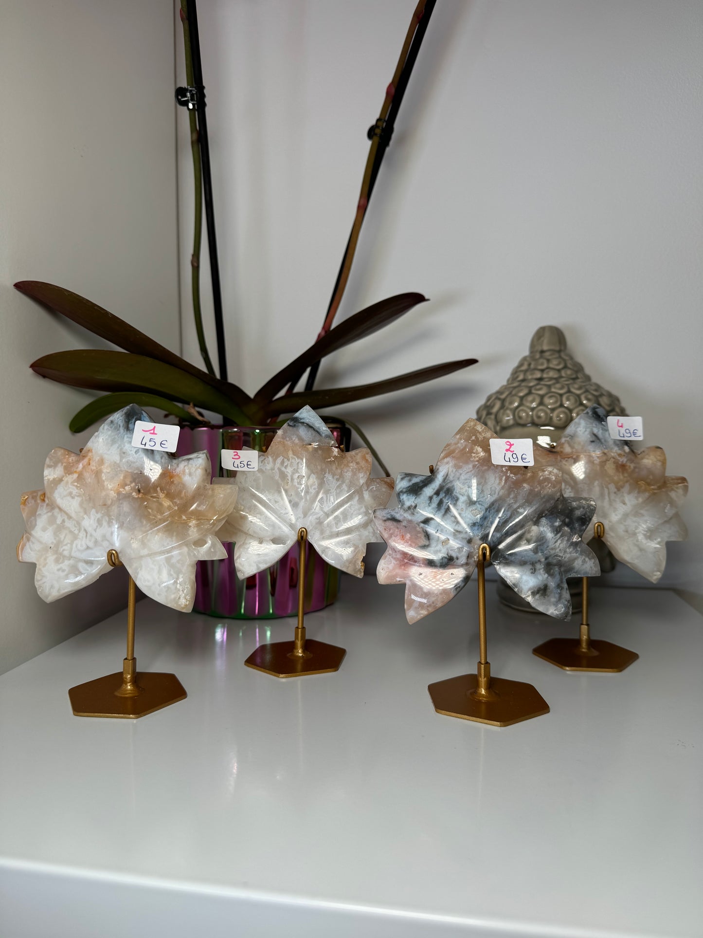 Lotus en Agate Plume