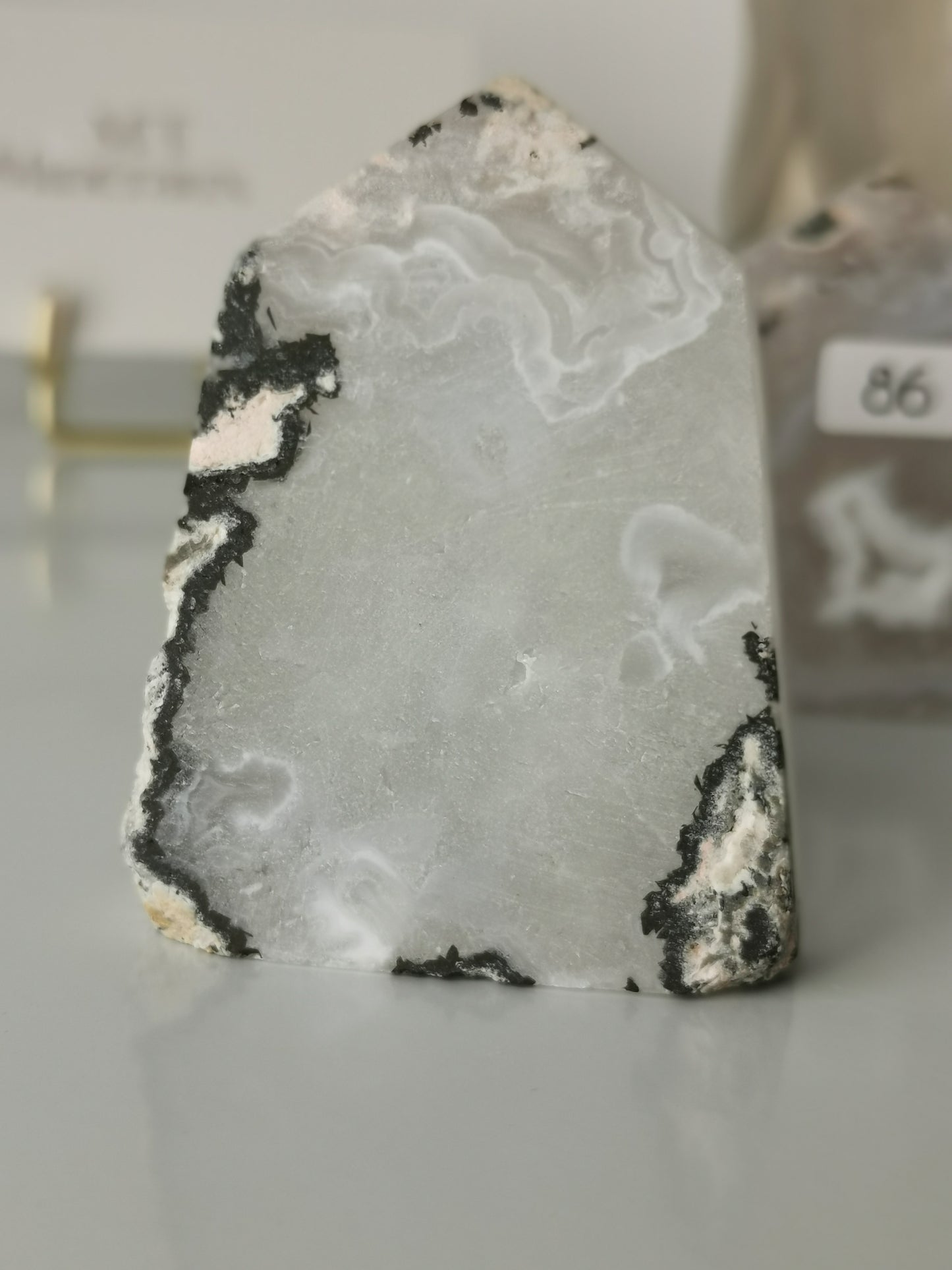 Agate Blanche Druzy