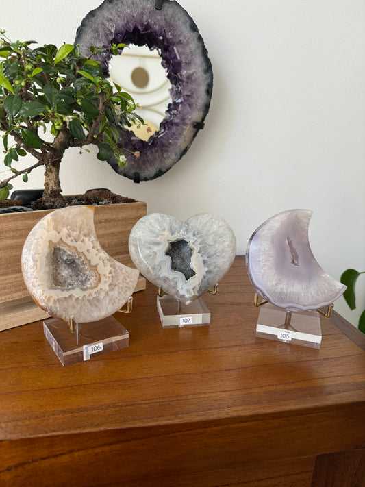 Agate cristallisée