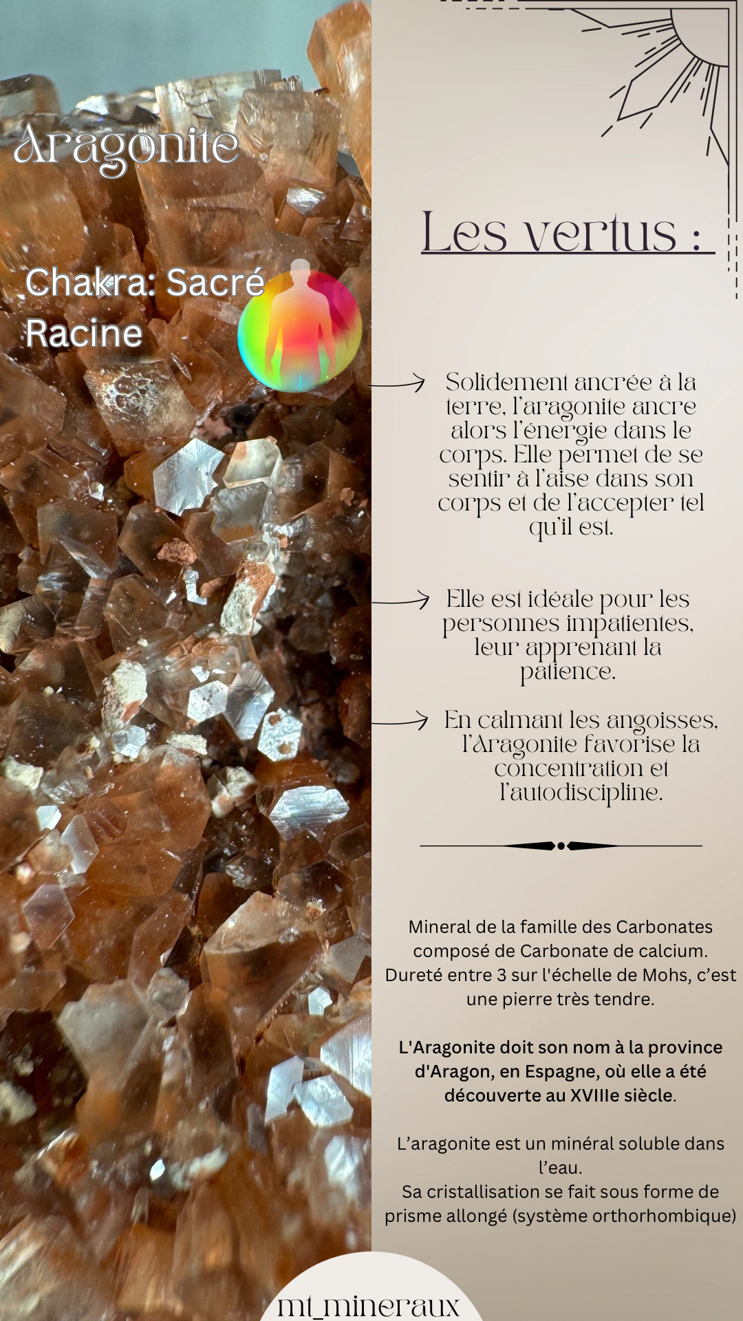 Aragonites Cristallisées
