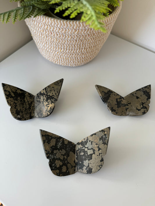 Papillon en Pyrite