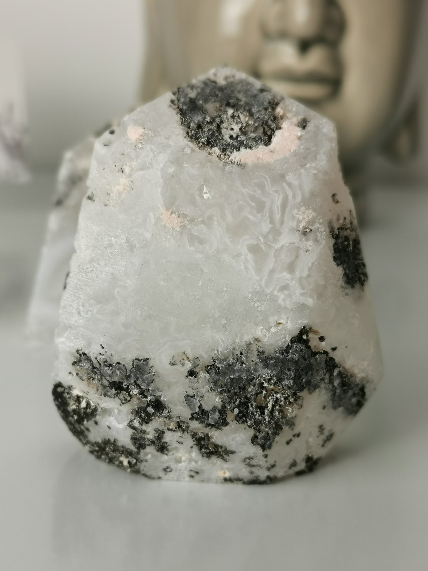Agate Blanche Druzy